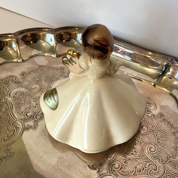 Vintage Josef Originals Japan December Zircon Birthstone Birthday girl Figurine - Picture 3 of 5